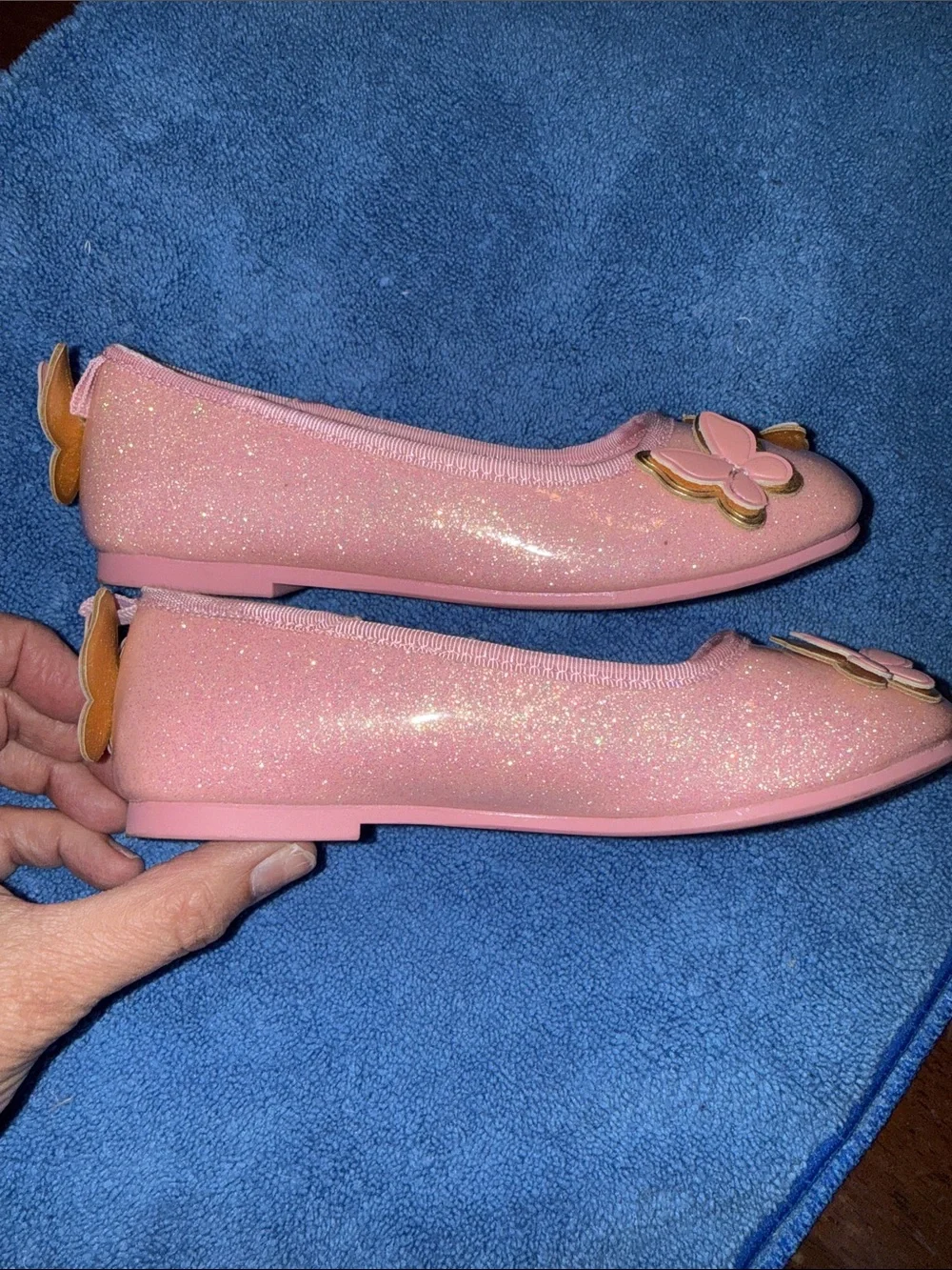 Wicked Movie Kids Pink Butterfly Dressy Flats